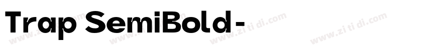 Trap SemiBold字体转换